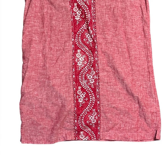 Patagonia Red Island Hemp Shift Dress Size 6 - Picture 3 of 6